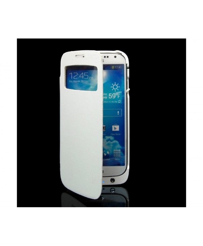 pioneerwork Dragonpad 3200mAh Backup Battery Power Flip Case Cover For Samsung Galaxy S IV S4 i9500 (White)